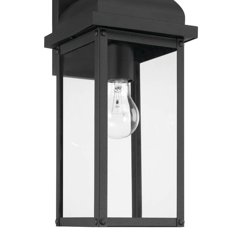 Artcraft Madrid 1-Light Outdoor Wall Sconce - Clear Glass Shade