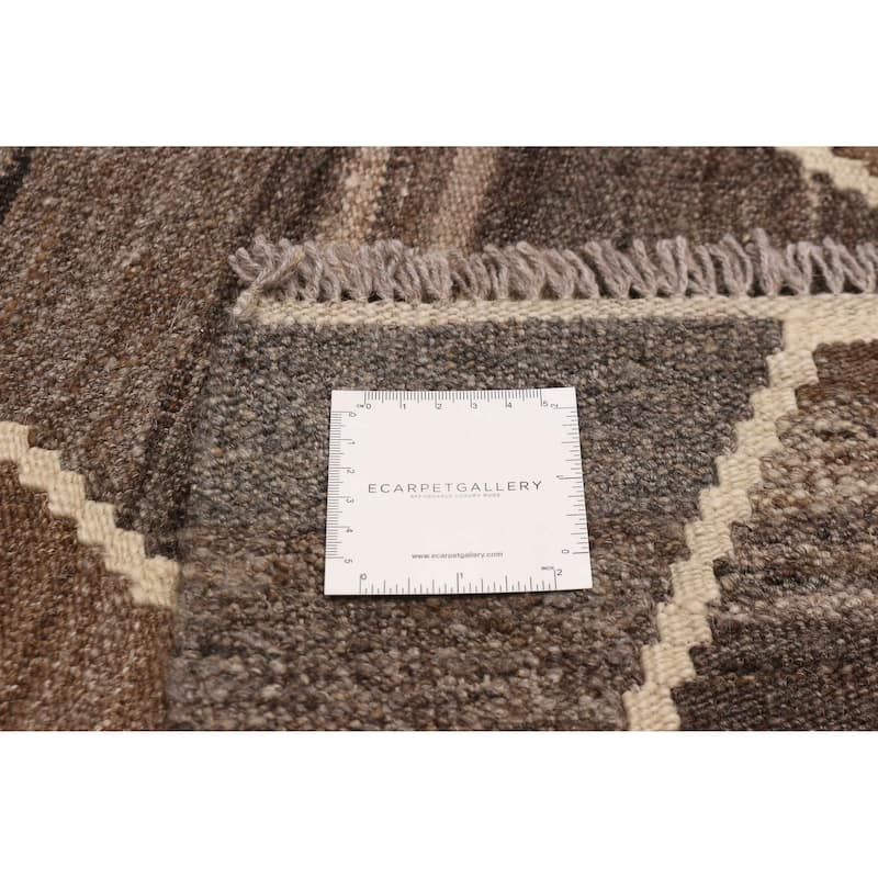 Sivas Brown Kilim 8'11" x 11'3" - 8'11 x 11'3