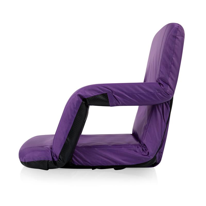 Picnic Time Ventura Purple Portable Reclining Stadium Seat