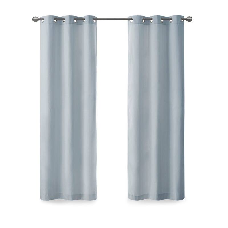 Basketweave Room Darkening Curtain Panel Pair(2 Pcs Window Panels)