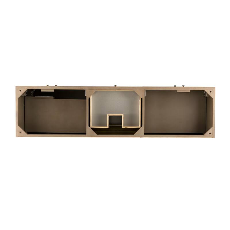 James Martin Vanities Linear 72" Double Vanity, Whitewashed Walnut