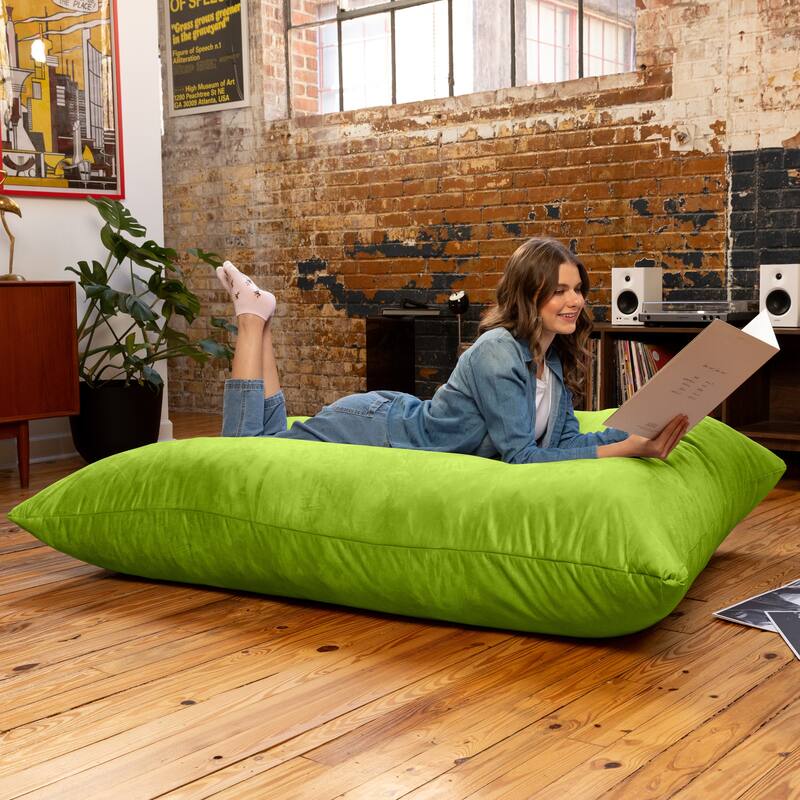 Jaxx 5.5' Huge Bean Bag Floor Pillow and Lounger for Adults - Microsuede