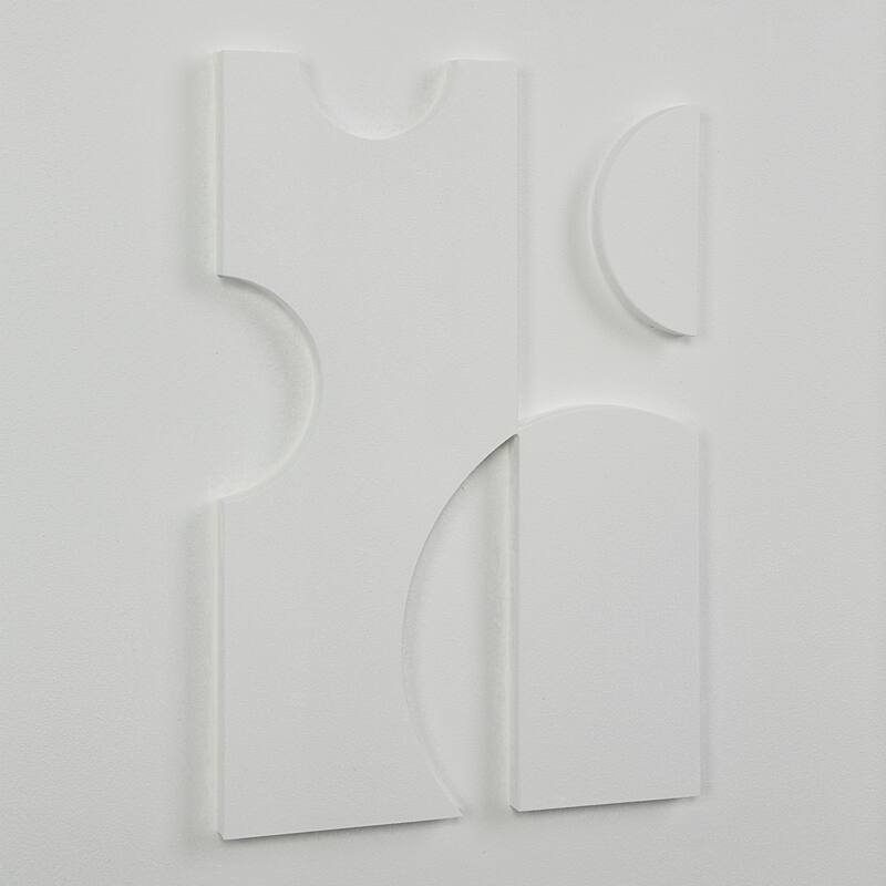 Renwil Ispra 19" Wide Wall Decor, Matte White