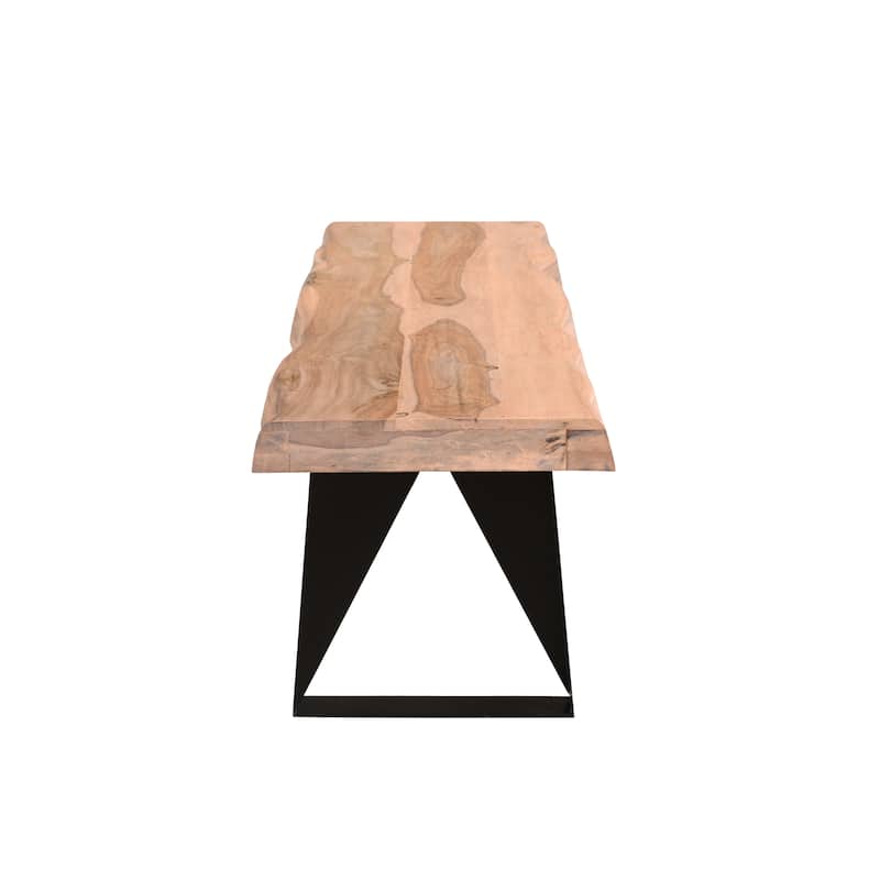 Sienna Live Edge Wave Dining Bench