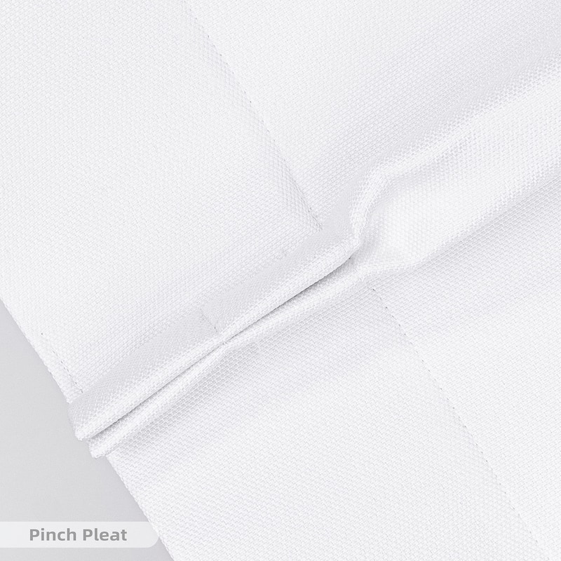 DriftAway Pinch Pleat Faux Linen Textured Blackout Curtains