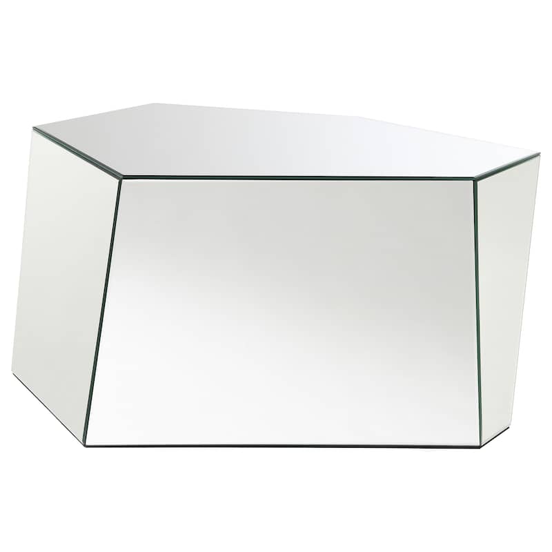 Capella Mirrored Coffee And End Table Set Silver