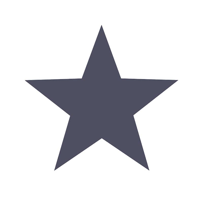 Galerie Wallcoverings Deauville 2 Geometric Big Stars Non-woven Matte Wallpaper Roll - 33 feet x 21 inches - White/Navy