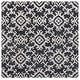 preview thumbnail 78 of 86, SAFAVIEH Handmade Blossom Linna Modern Floral Wool Rug 6' Square - Black/Ivory - Square