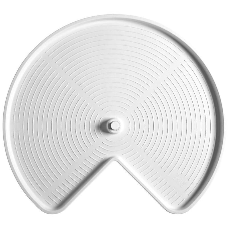 Rev-A-Shelf Lazy Daisy Polymer 28 Inch Pie Cut 2 Shelf Lazy Susan Set