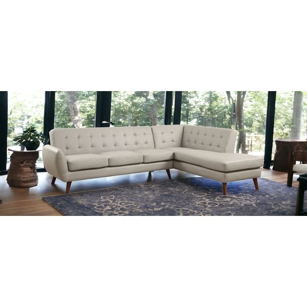 White Faux Leather Stationary L Shaped Two Piece Sofa And Chaise White Faux Leather Stationary L Shaped Two Piece Sofa And Chaise