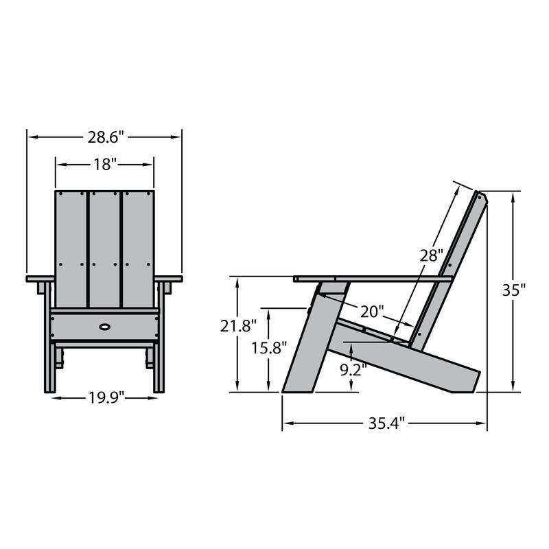 HIGHWOOOD Modern Adirondack Chair