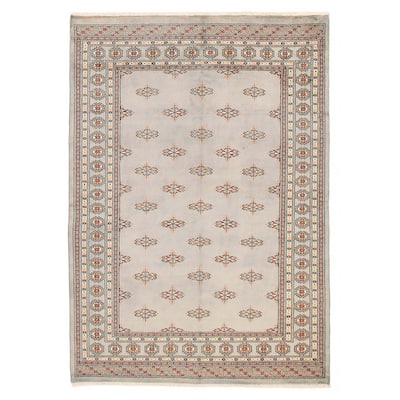 Finest Peshawar Bokhara Grey Rug 5'8" x 8'1" - 5'8 x 8'1