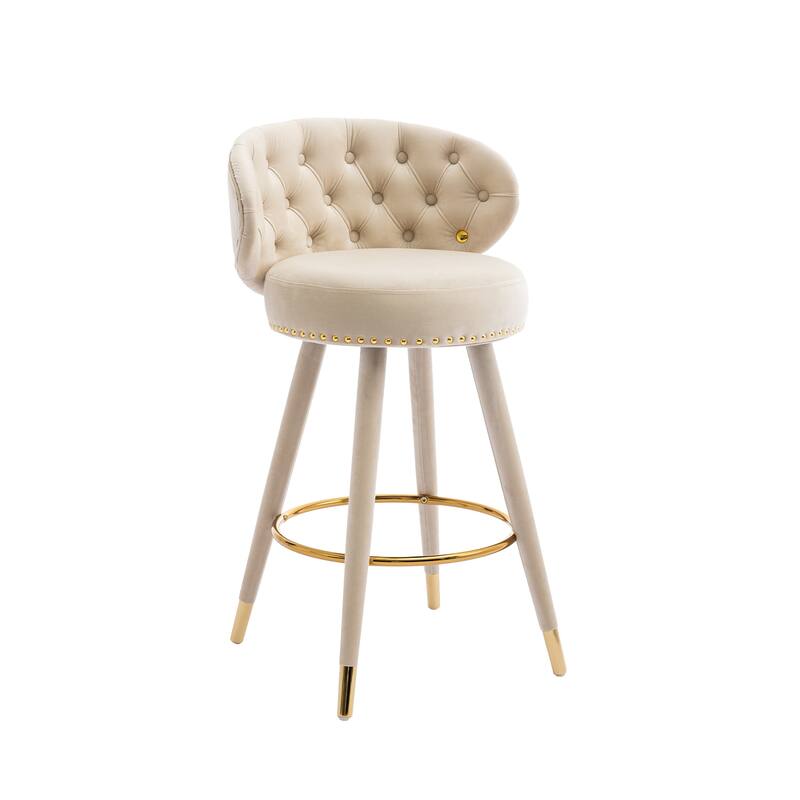 Counter Height Bar Stools with a fixed height of 360 degrees Set of 2