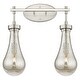 preview thumbnail 7 of 11, Innovations Lighting Downtown Urban - Owego - 2 Light 17" Wall-Mounted Bath Vanity Light Satin Nickel, Mercury