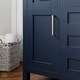 preview thumbnail 8 of 10, OVE Decors Tahoe 48 in. Midnight Blue Single Sink Vanity with White Cultured Marble Top and Mirror