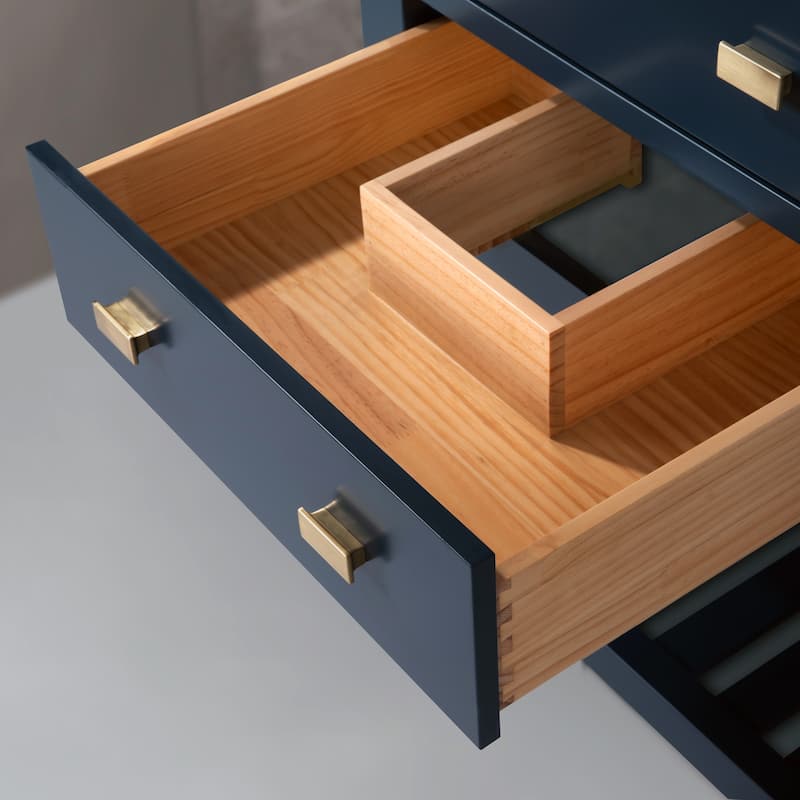 Monarch Blue 24-inch Single Sink Bathroom Vanity From The Madalyn Collection