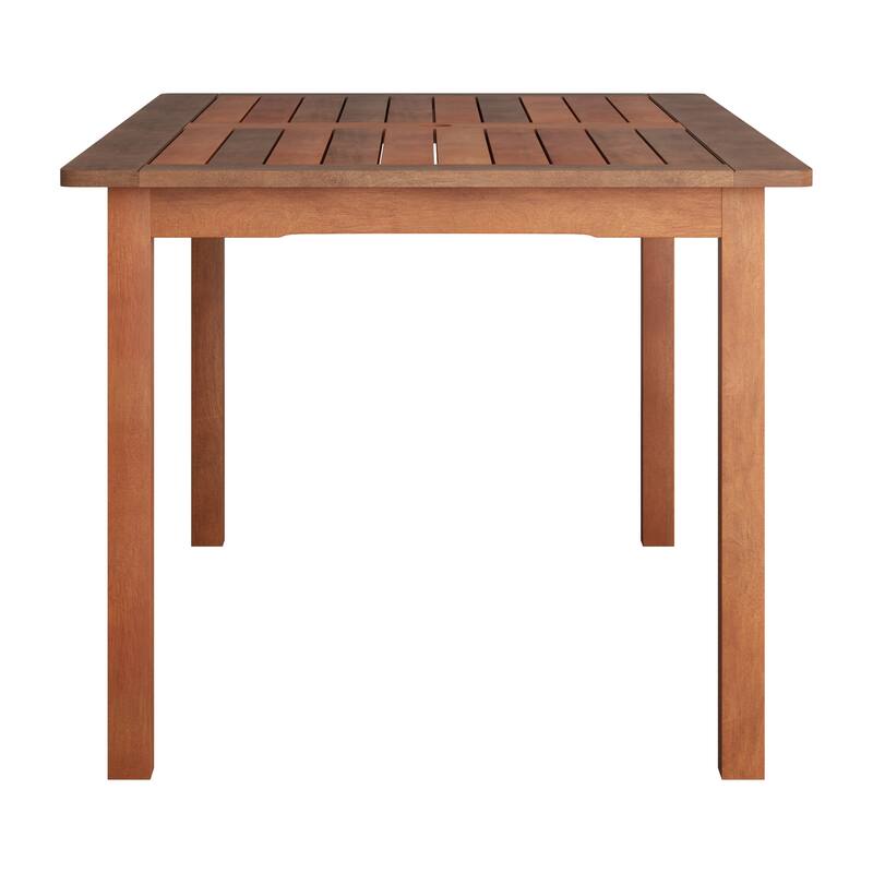 CorLiving Miramar Natural Hardwood Outdoor Dining Table - N/A