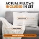 preview thumbnail 10 of 14, Cheer Collection Decorative Throw Pillows for Couch & Bed (Set of 2)