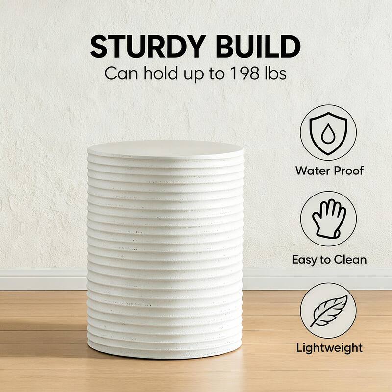 Modern Concrete Cylinder Side Table
