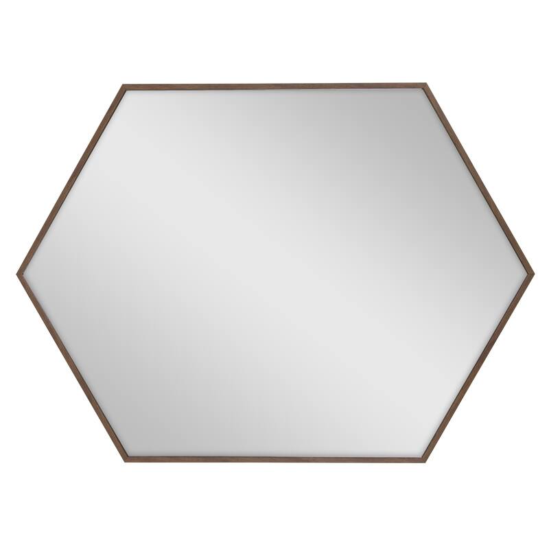 Kate and Laurel Rhodes Framed Mid-century Hexagonal Wall Mirror