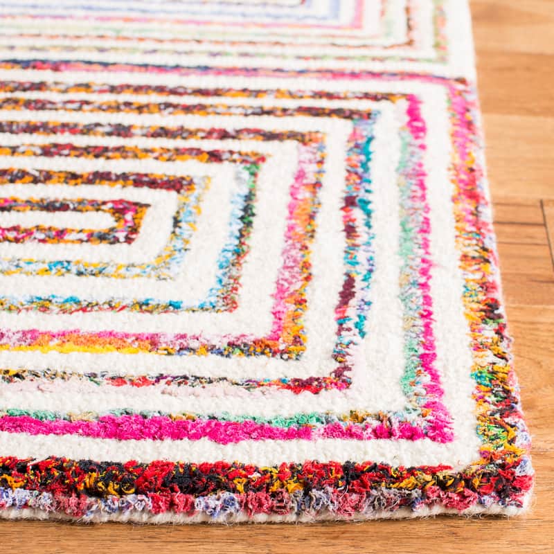 SAFAVIEH Handmade Nantucket Wibke Contemporary Cotton Rug
