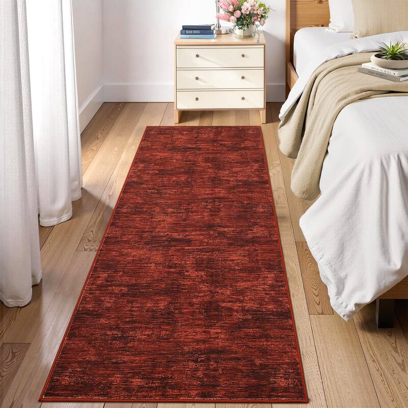 Rugs for Living Room Modern Abstract Area Rug Non-Slip Low Pile Accent Rug Soft Foldable Solid Rug