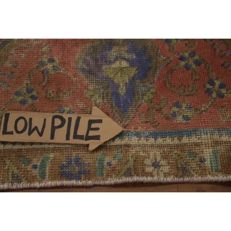 Hand Knotted Oriental 100% Wool Carpet Traditional Floral Brown Tabriz Area Rug - 12' 6'' X 9' 11''