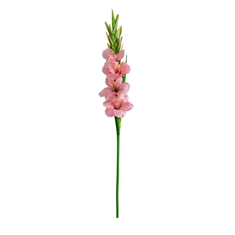 Gladiolus Artificial Floral Stem Sprays - 45" - Set of 3 - Pink
