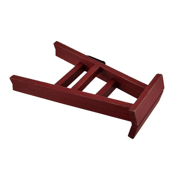 Shop Rustic Folding Decorative Wooden Step Ladder Display Stand