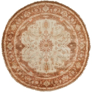 Hand-Knotted Tim Border New Zealand Wool Area Rug - Bed Bath & Beyond ...