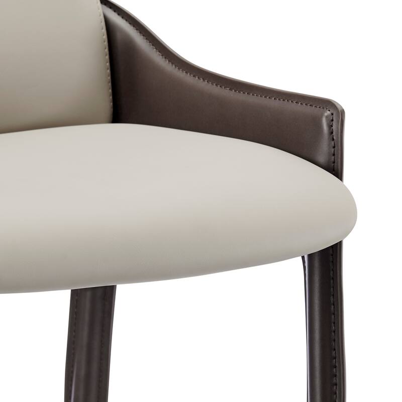 NPD Furniture Stella Faux Leather Counter Stool (Set of 2)