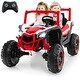 preview thumbnail 6 of 7, Kids Ride on UTV w/ 4 x 100W Powerful Engine Remote Control Speed Red