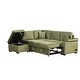 preview thumbnail 10 of 79, 84.75" Sleeper Sofa Bed, 2 In 1 Pull Out Sofa Bed L Shape Couch With Storage Ottoman For Living Room, Bedroom Couch