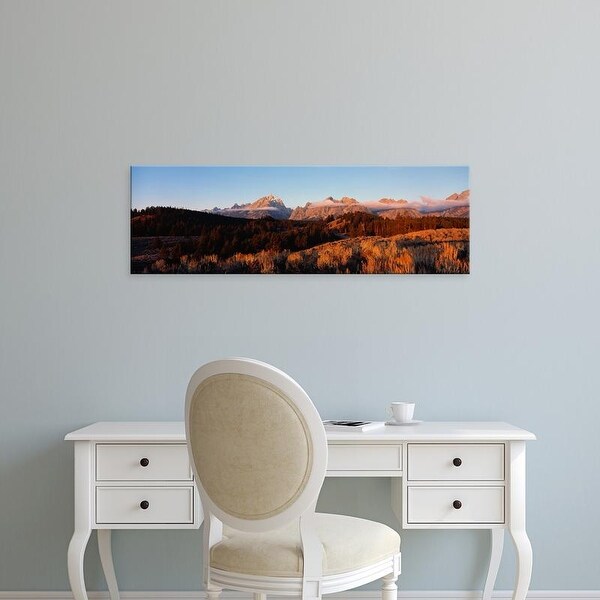 Easy Art Prints Panoramic Images's 'Grand Teton Jackson Hole WY USA' Premium Canvas Art
