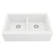 preview thumbnail 1 of 56, Karran Farmhouse Apron Front Quartz Double Bowl Kitchen Sink White