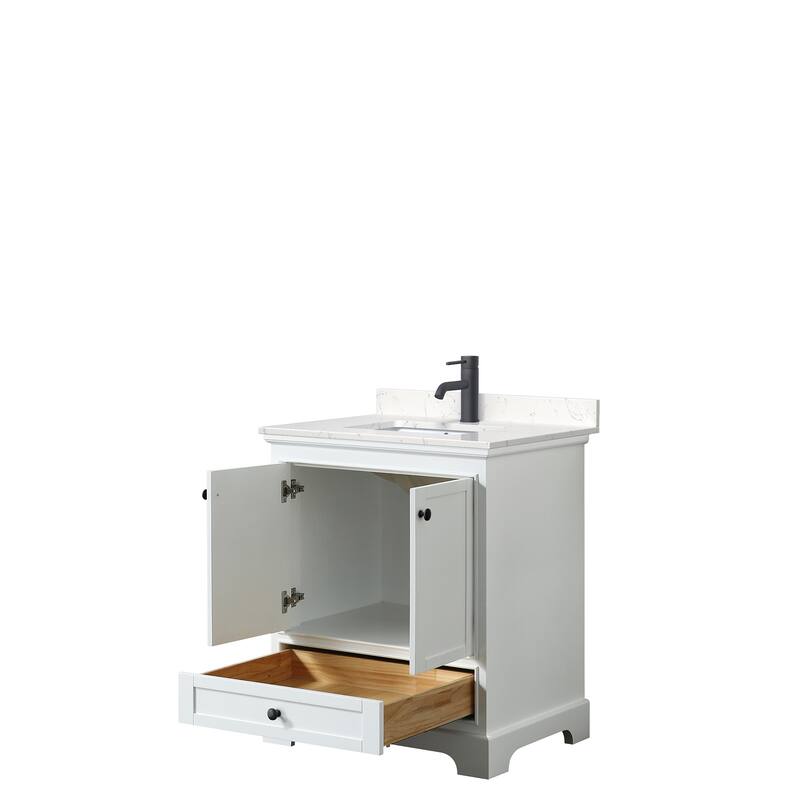 Deborah 30-inch Single Vanity, Cultured Marble Top