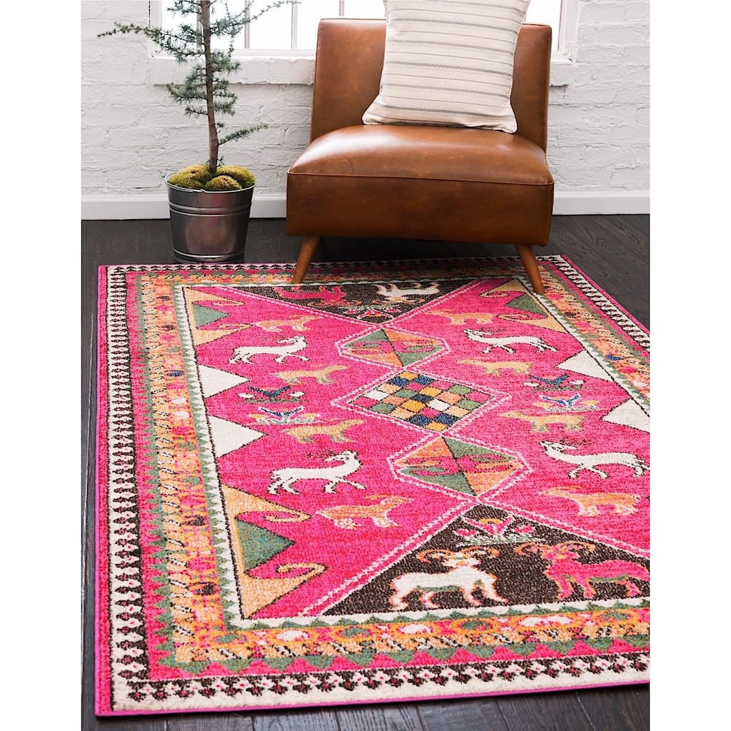 Contemporary Tazetta Collection Area Rug