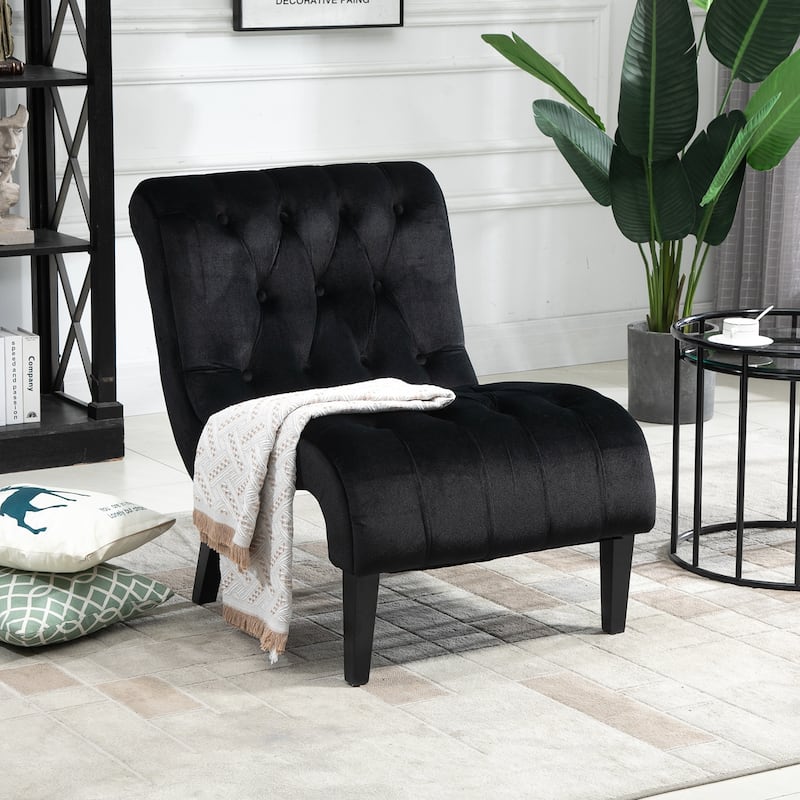 AVAWING Set of 2 Armless Accent Upholstered Lounge Chair