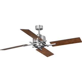 Progress Lighting Bedwin Collection 56" Four-Blade Antique Nickel Ceiling Fan - 11.020" x 23.300" x 13.380"