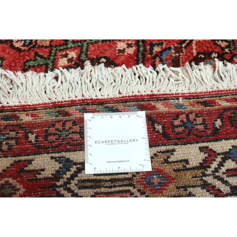 ECARPETGALLERY Hand-knotted Andelz Red Wool Rug - 4'0 x 11'3