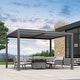 preview thumbnail 21 of 74, PURPLE LEAF Outdoor Louvered Pergola with Adjustable Metal Roof for Patio Pergola 9.8' x 12' - Grey