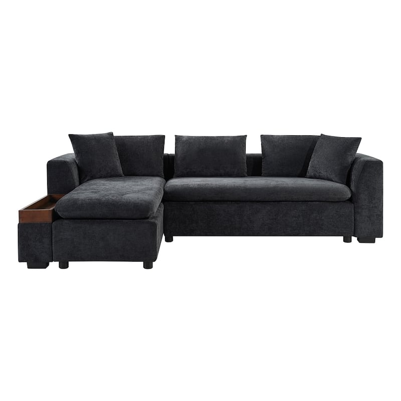 Sectional Sofa 93.7 Inch L-shaped Sofa Upholstered Sofa Couch