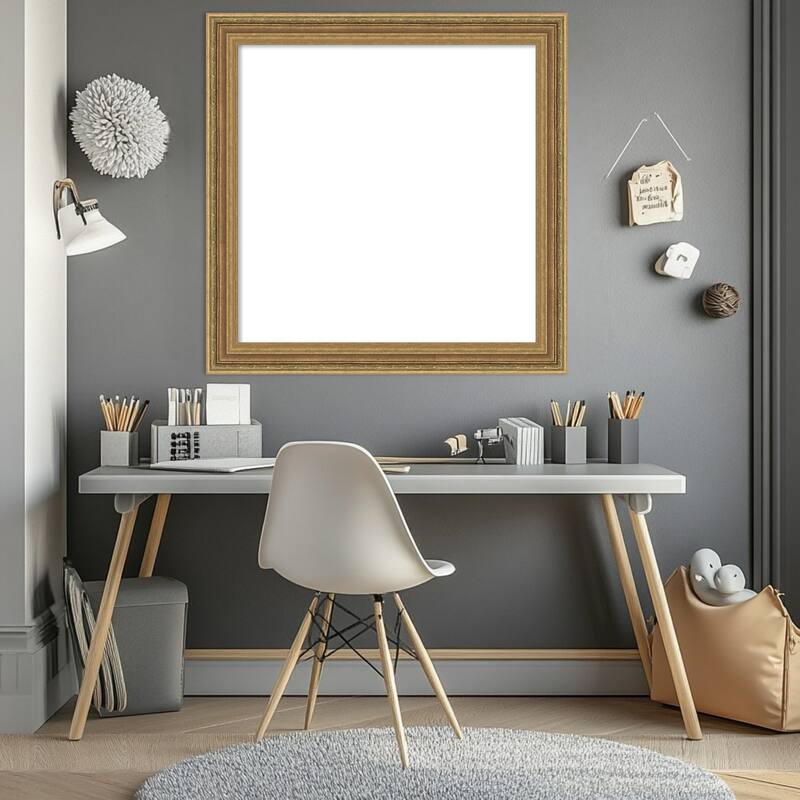 Elliot Gold Framed Dry Erase Magnetic Board