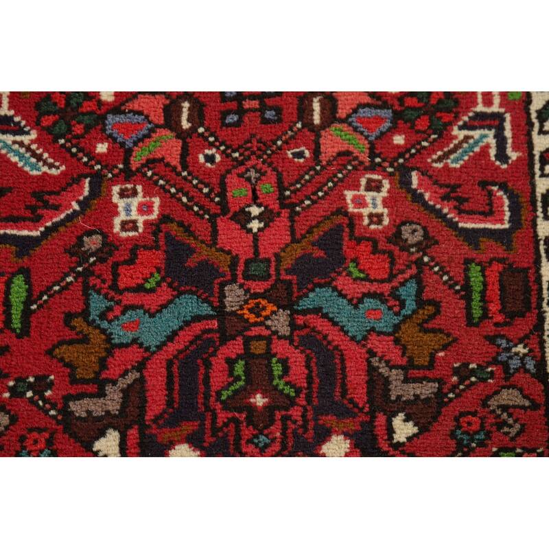 Tribal / Geometric Gharajeh Persian Runner Rug Handmade Wool Carpet - 2'3" x 9'5"