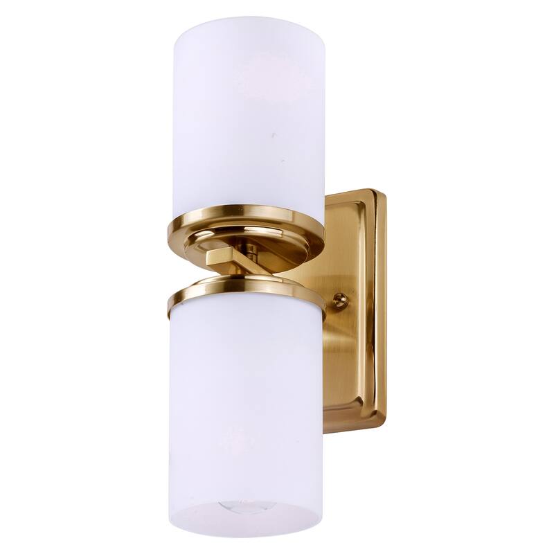 Forte Lighting 4.5Wx13Hx5.5E Indoor Up Lighting Wall Sconce - Soft Gold