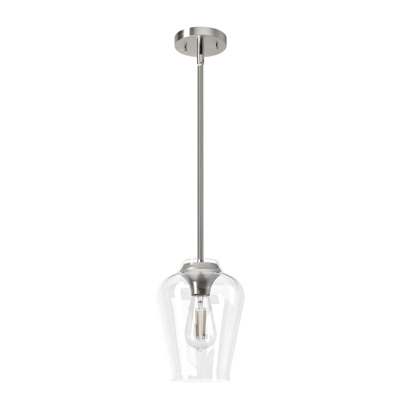 Hunter Vidria 1-Light Mini Pendant - Kitchen Island, Dining Room, Bedroom - Contemporary, Transitional