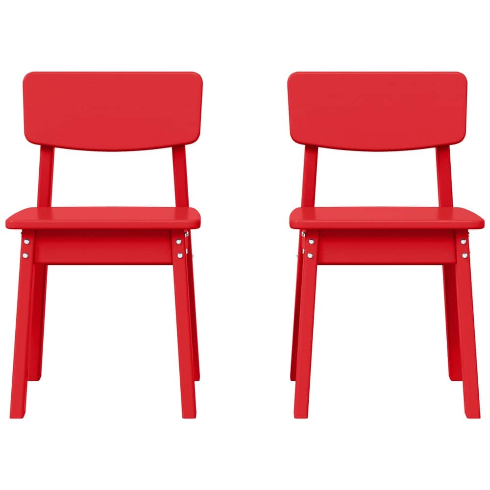 Modern Mini Kids Outdoor Dining Chair (Set of 2)