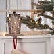 preview thumbnail 17 of 44, Glitzhome 7.5" H Christmas Silver LED Tree Star Gift Box Heavy Duty Stocking Holders Mantel Ornament