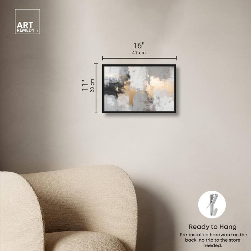 Gilded Gray II Canvas by Art Remedy