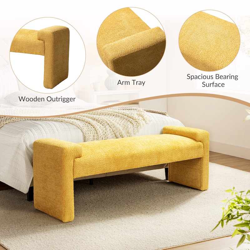 Roland Upholstered Bedroom Bench by HULALA HOME